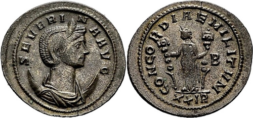 severina roman coin antoninianus